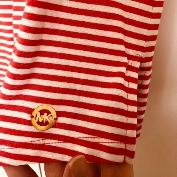 ‎NWT: Michael Kors Red & White Stripe Top - Picture 4 of 9